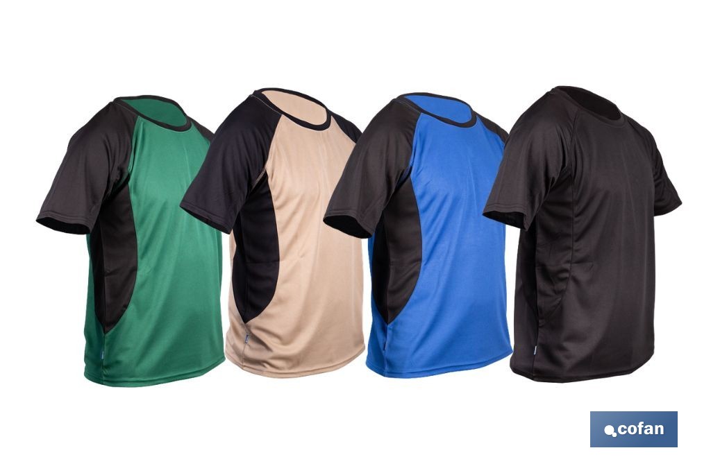 Technical work T-shirt |  Breathable fabric | Material: 100% polyester | Available in different sizes and colours | Customisable with your logo - Cofan
